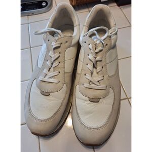 Madewell Womens 11M, Mens  9.5M Tan Leather Casual Sidewalk Sneakers Court Shoes